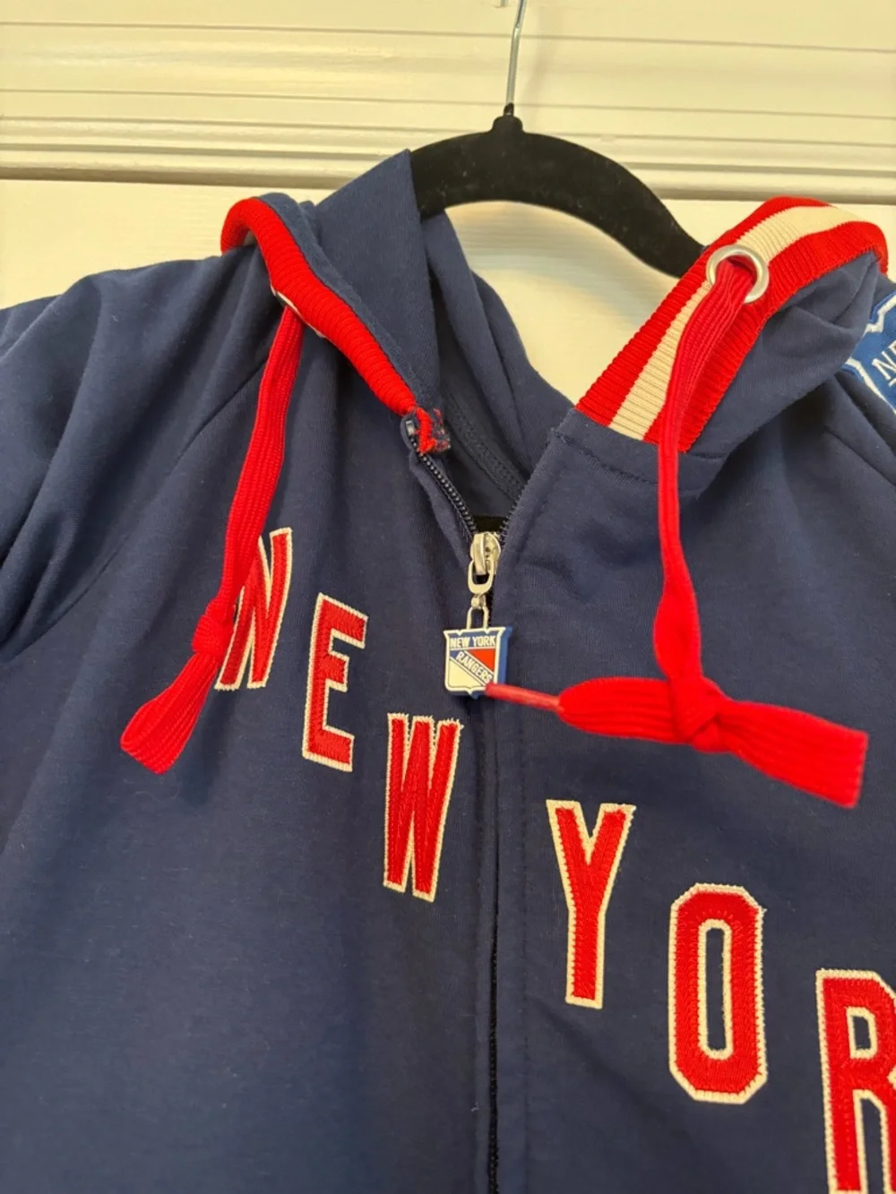 Hockey Sockey New York Rangers NHL Fleece Onesie Youth Large